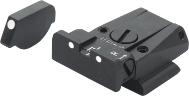 Ruger P91 - P97 organes de visée réglables | points blancs
