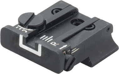 Smith & Wesson [Cal. 10 Cal. 45 3rd Gen] hausse réglable | lignes blanches