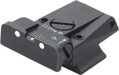 Smith & Wesson [Cal. 9 Cal. 40 3rd Gen & 1911E Cal. 45] hausse réglable | points blancs
