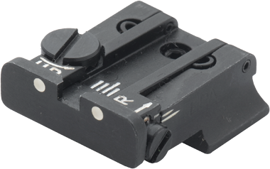 Smith & Wesson [Cal. 9 Cal. 40 3rd Gen & 1911E Cal. 45] hausse réglable | points blancs