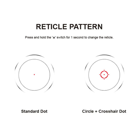 Vector Optics Nautilus 1x30 Scope Double Reticle viseur point rouge