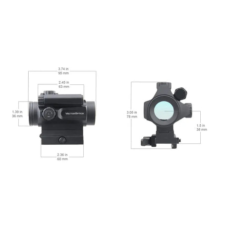 Vector Optics Nautilus 1x30 Scope Double Reticle viseur point rouge
